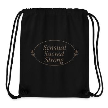 Eleganter Femininer Lebensstil, Sanfte - Stanley/Stella recycelter Gym Bag - Schwarz - Vorne