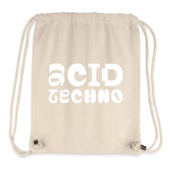 Acid Techno Pulse Typografie - Stanley/Stella recycelter Gym Bag - Naturweiß - Vorne