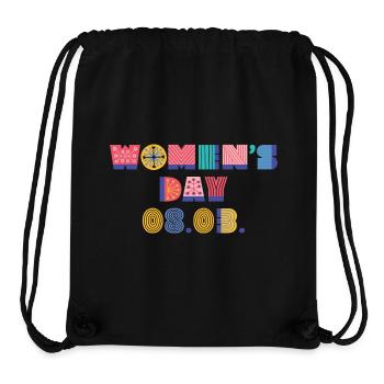 internationaler Frauentag - Stanley/Stella recycelter Gym Bag - Schwarz - Vorne