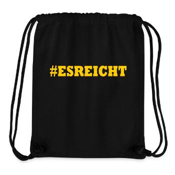 ES REICHT - Stanley/Stella recycelter Gym Bag - Schwarz - Vorne