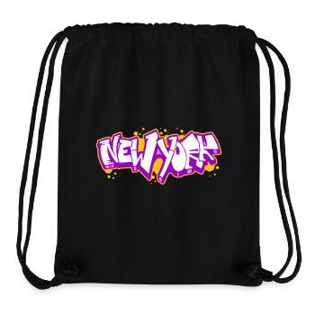 New York Horizontal Graffiti 3 - Stanley/Stella Recycled Gym Bag - black - Front