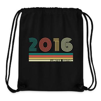 10 Jahre 2016 Vintage Retro Jubiläum - Stanley/Stella recycelter Gym Bag - Schwarz - Vorne