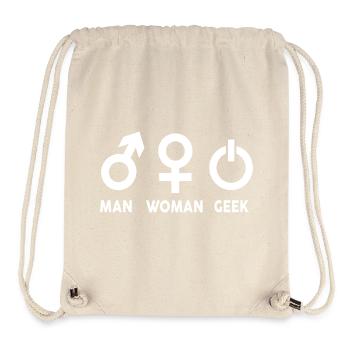 Inklusives Gender-Symbol-Printdesign - Stanley/Stella recycelter Gym Bag - Naturweiß - Vorne