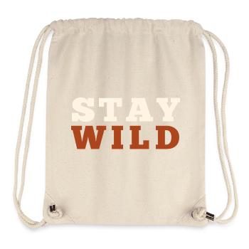 Stay Wild - Stanley/Stella Recycled Gym Bag - natural - Front