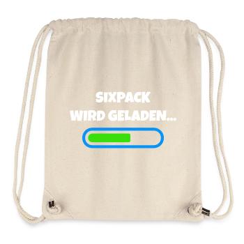 Sixpack wird geladen - Fitness Fortschritt - Stanley/Stella recycelter Gym Bag - Naturweiß - Vorne