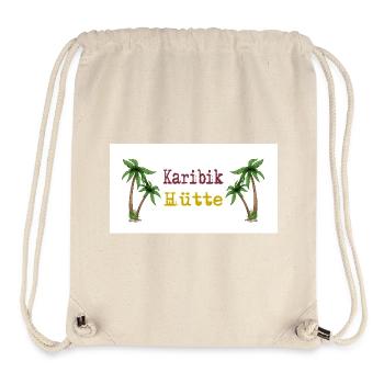 Karibik Hütte Palmen Inselidylle - Stanley/Stella recycelter Gym Bag - Naturweiß - Vorne