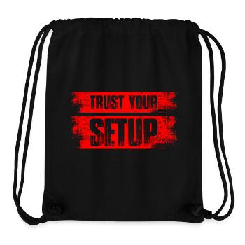 Trust your Setup Aktienmarkt Börse Trader - Stanley/Stella recycelter Gym Bag - Schwarz - Vorne