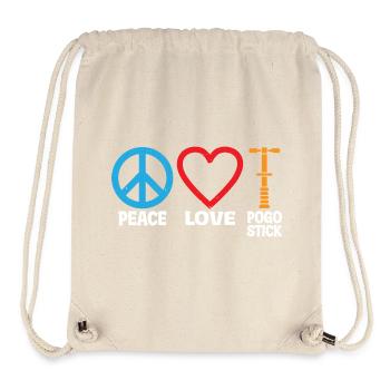 Pogo-Stick-Springer-Champion Pogo-Stick - Stanley/Stella recycelter Gym Bag - Naturweiß - Vorne