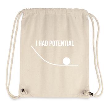 Ich hatte potenziell lustige Wissenschaft, Physik-Nerd-Wortspiel - Stanley/Stella recycelter Gym Bag - Naturweiß - Vorne