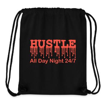 Hustle All Day 24 7 Motivational Entrepreneur - Stanley/Stella Recycled Gym Bag - black - Front