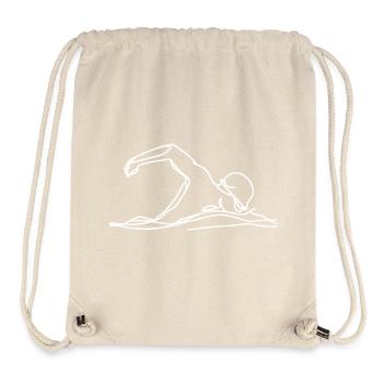 Competition Swimmer Graphic - Stanley/Stella Recycled Gym Bag - natural - Front