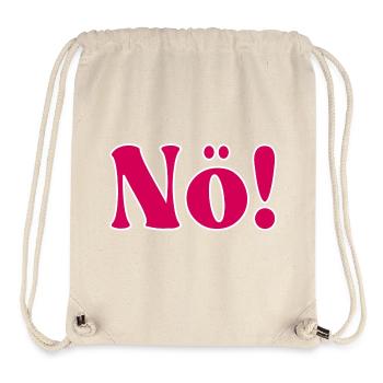 NÖ - NEIN SAGEN - Stanley/Stella recycelter Gym Bag - Naturweiß - Vorne