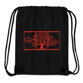 Nature view (red) - Stanley/Stella Recycled Gym Bag - black - Front