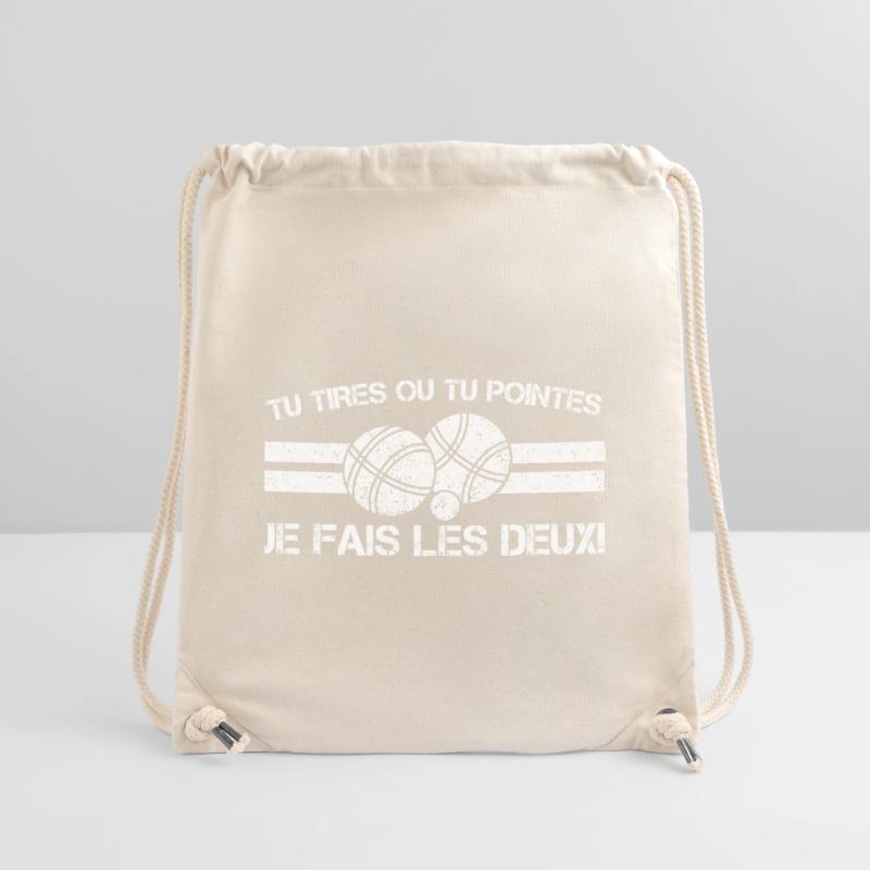 Pétanque Pulls or Passes: I Do Both Stanley/Stella Recycled Gym Bag