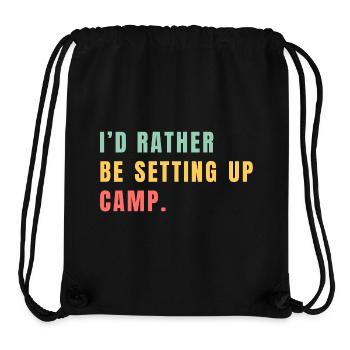 Better tent construction than everyday life - Stanley/Stella Recycled Gym Bag - black - Front