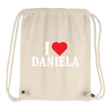 t-shirt I love Daniela t-shirt gift idea - Stanley/Stella Recycled Gym Bag - natural - Front