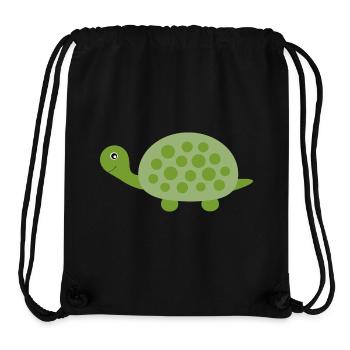 Schildkröten Schildkröten - Stanley/Stella recycelter Gym Bag - Schwarz - Vorne
