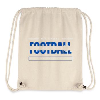 Football my sport my passion blue - Stanley/Stella Recycled Gym Bag - natural - Front