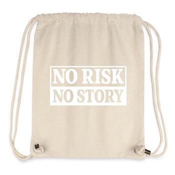 No Risk No Story - Stanley/Stella Recycled Gym Bag - natural - Front
