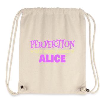 First name Alice - Stanley/Stella Recycled Gym Bag - natural - Front