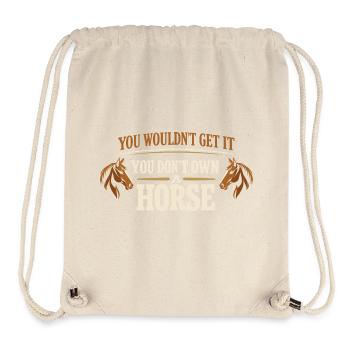 Horse People Equestrian Identity Barn - Stanley/Stella Recycled Gym Bag - natural - Front