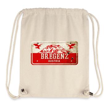 Enseigne vintage Bregenz Autriche - Sac à cordon recyclé Stanley/Stella - blanc naturel - Devant