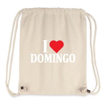 t-shirt J’adore Domingo t-shirt idée cadeau - Sac à cordon recyclé Stanley/Stella - blanc naturel - Devant