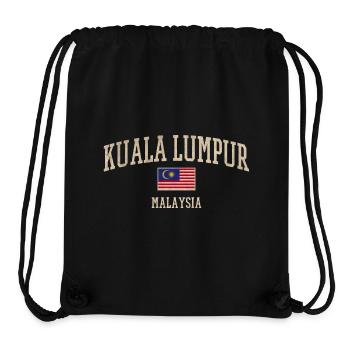 Drapeau vintage de Malaisie de Kuala Lumpur - Sac à cordon recyclé Stanley/Stella - noir - Devant