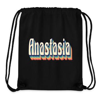 vintage retro Anastasia t-shirt t-shirt - Stanley/Stella Recycled Gym Bag - black - Front
