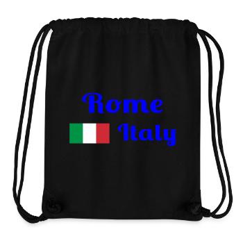 Rom, Italien - Stilvolle Drucke - Stanley/Stella recycelter Gym Bag - Schwarz - Vorne