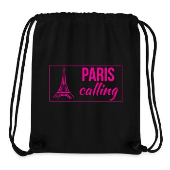 Paris Calling - Stanley/Stella recycelter Gym Bag - Schwarz - Vorne