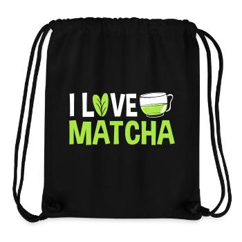 Le Matcha - Sac à cordon recyclé Stanley/Stella - noir - Devant