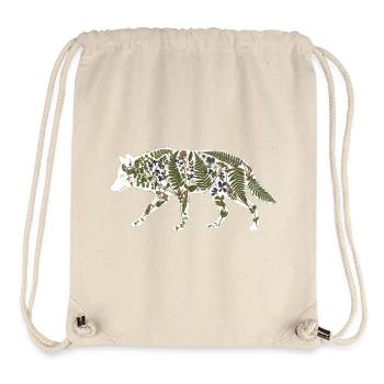 wolf-botanical - Stanley/Stella recycelter Gym Bag - Naturweiß - Vorne