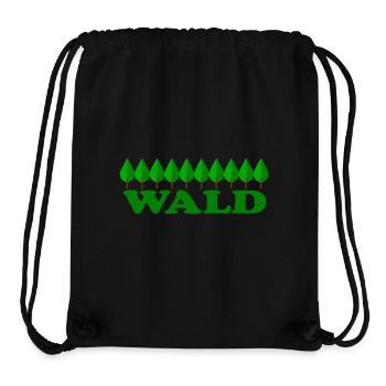 WALD - Stanley/Stella recycelter Gym Bag - Schwarz - Vorne