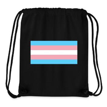 Transgender Pride Flag - Stanley/Stella Recycled Gym Bag - black - Front