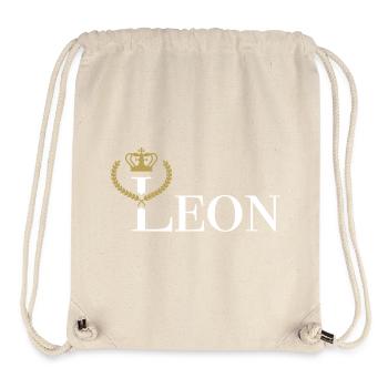 LEON - royal - Vectorgraphic - Stanley/Stella Recycled Gym Bag - natural - Front