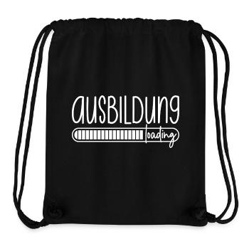 Ausbildung loading Azubi Azubine Auszubildender - Stanley/Stella recycelter Gym Bag - Schwarz - Vorne