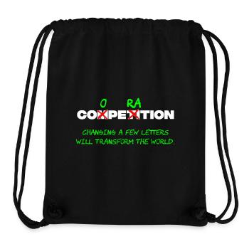 Competition vs. Cooperation - Stanley/Stella recycelter Gym Bag - Schwarz - Vorne