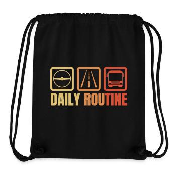 Busfahrer Tagesablauf - Stanley/Stella recycelter Gym Bag - Schwarz - Vorne