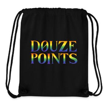 Douze Points Eurovision Song Contest - Stanley/Stella recycelter Gym Bag - Schwarz - Vorne