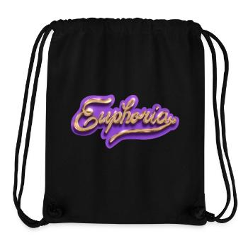 Euphoria in Goldschrift auf Lila - Stanley/Stella recycelter Gym Bag - Schwarz - Vorne