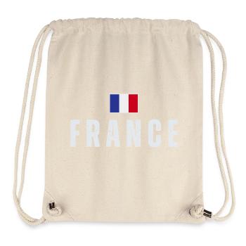 Flagge Frankreichs, französischer Stolz - Stanley/Stella recycelter Gym Bag - Naturweiß - Vorne