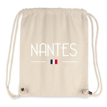 Nantes - Sac à cordon recyclé Stanley/Stella - blanc naturel - Devant