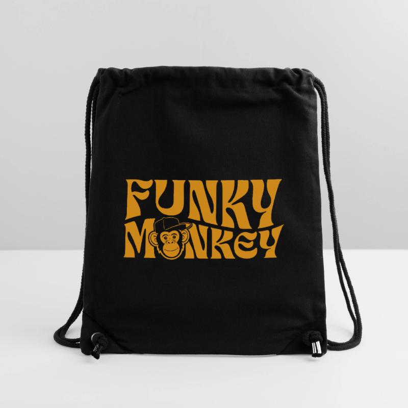 Funky Monkey Retro Typography Stanley/Stella Recycled Gym Bag