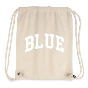 Blue - Stanley/Stella recycelter Gym Bag - Naturweiß - Vorne