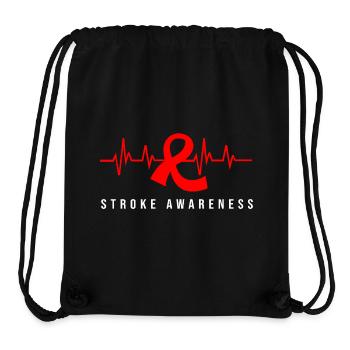 Hirnschlag Schlaganfall - Stanley/Stella recycelter Gym Bag - Schwarz - Vorne