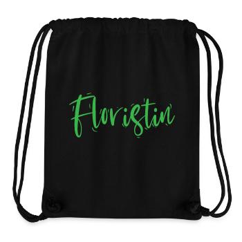 Floristin Design – Eleganter Schriftzug - Stanley/Stella recycelter Gym Bag - Schwarz - Vorne