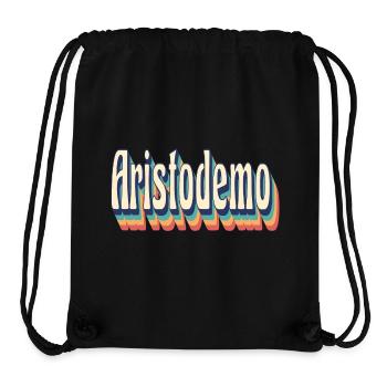 Aristodemo retro vintage t shirt - Stanley/Stella Recycled Gym Bag - black - Front