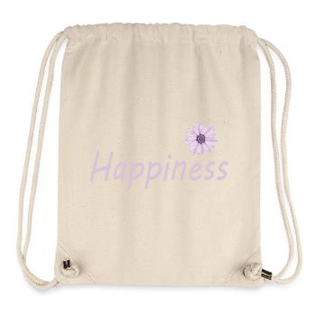 HAPPINESS - Stanley/Stella recycelter Gym Bag - Naturweiß - Vorne