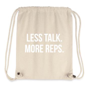 LESS TALK. MORE REPS. | Greyline Official - Stanley/Stella Recycled Gym Bag - natural - Front